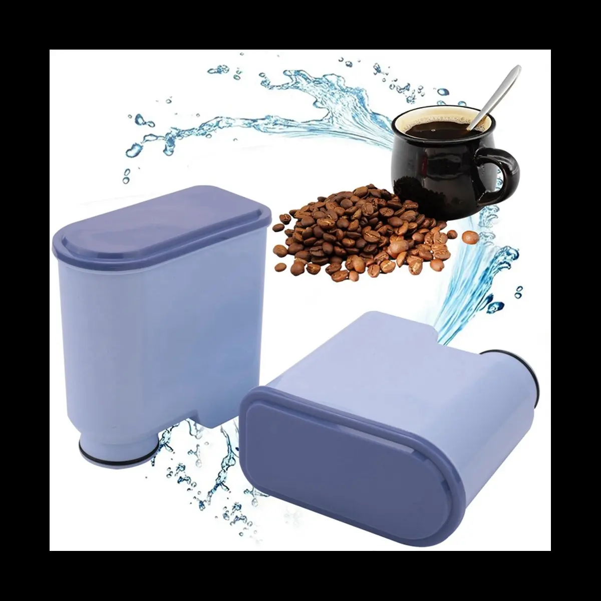 (A25M) 4 Peças de Filtro de Água para Máquina de Café Philips Saeco AquaClean, Descalcificante CA6903/10/00/01/22/47 CMF009