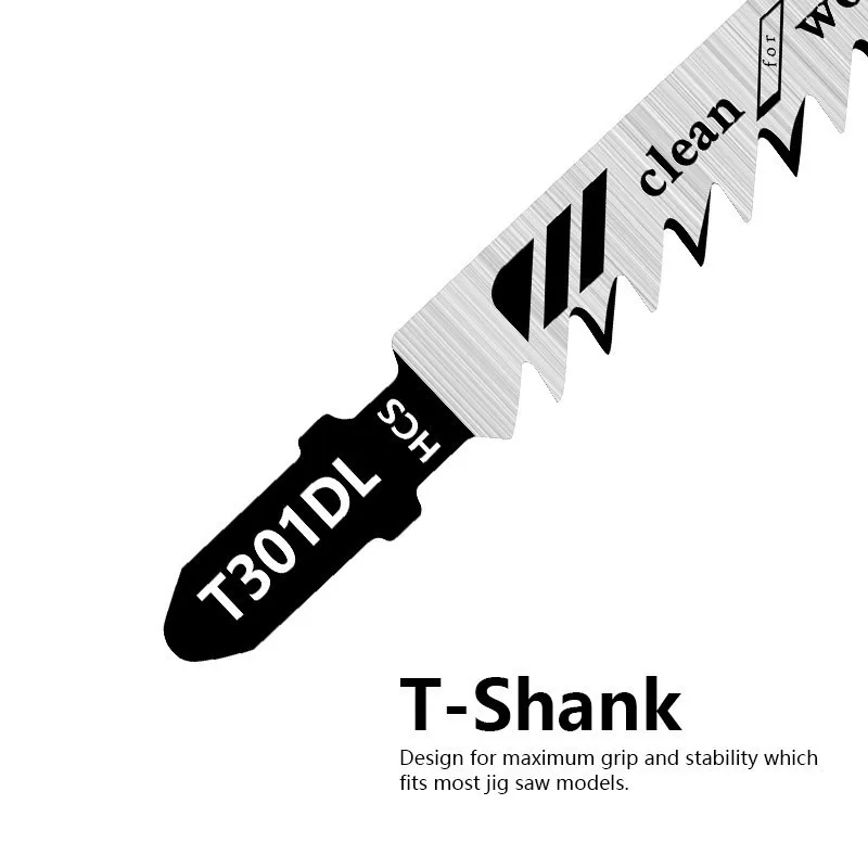 CMCP T Shank Reciprocating Saw Blade T301DL Jig Saw Blade HCS Wood Assorted Blades For Wood Plastic Cutting Power Tool