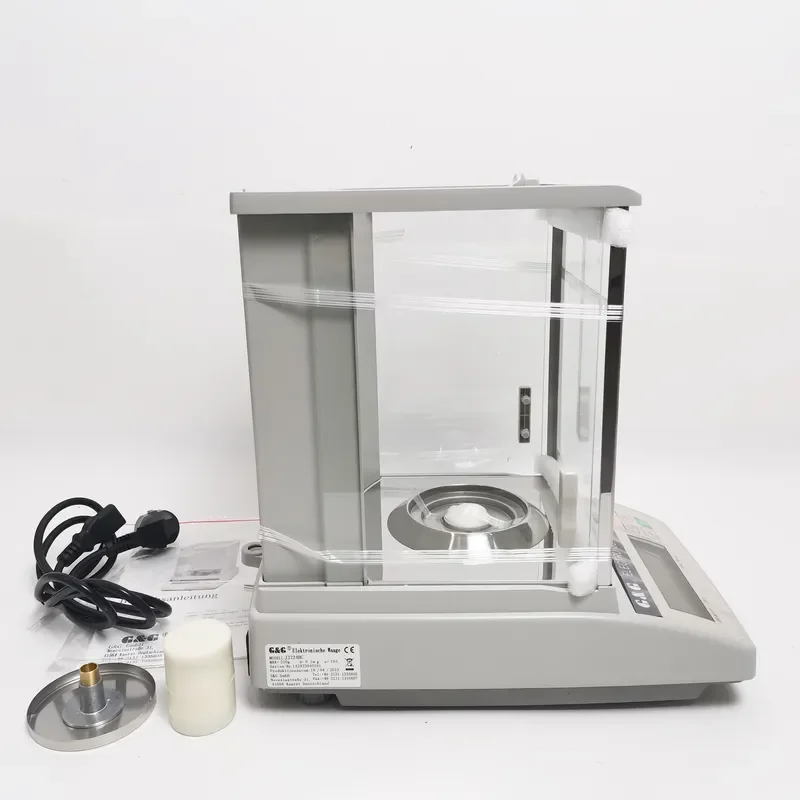 High Sensitive 0.0001g-200g Precision Digital LCD Automatic Chemical Laboratory Weighing Scale Electronic Analytical Balance