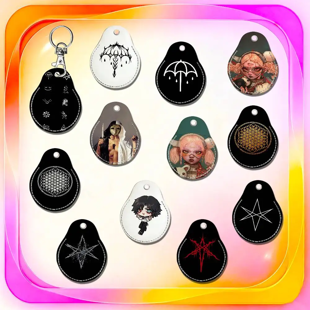 For Bring Me The Horizon BMTH For AirTag Case Card Holder Keychain ID Credit Bank Access Badge For Air Tag Case Shell