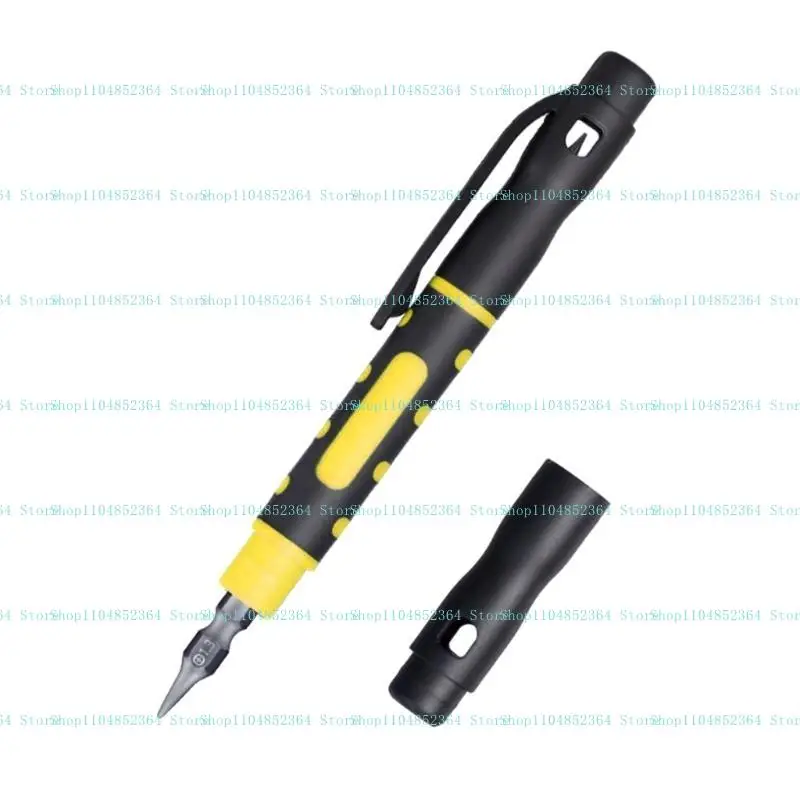 

652F Compact 4 in 1 Screwdriver Ergonomic Design Pen Shaped Double Ended Screwdriver for DIY and Professional Technicians