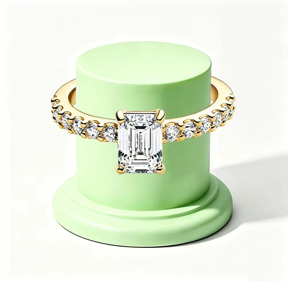 Women's 925 Silver Three-Leaf Clover Heart Flower Ring