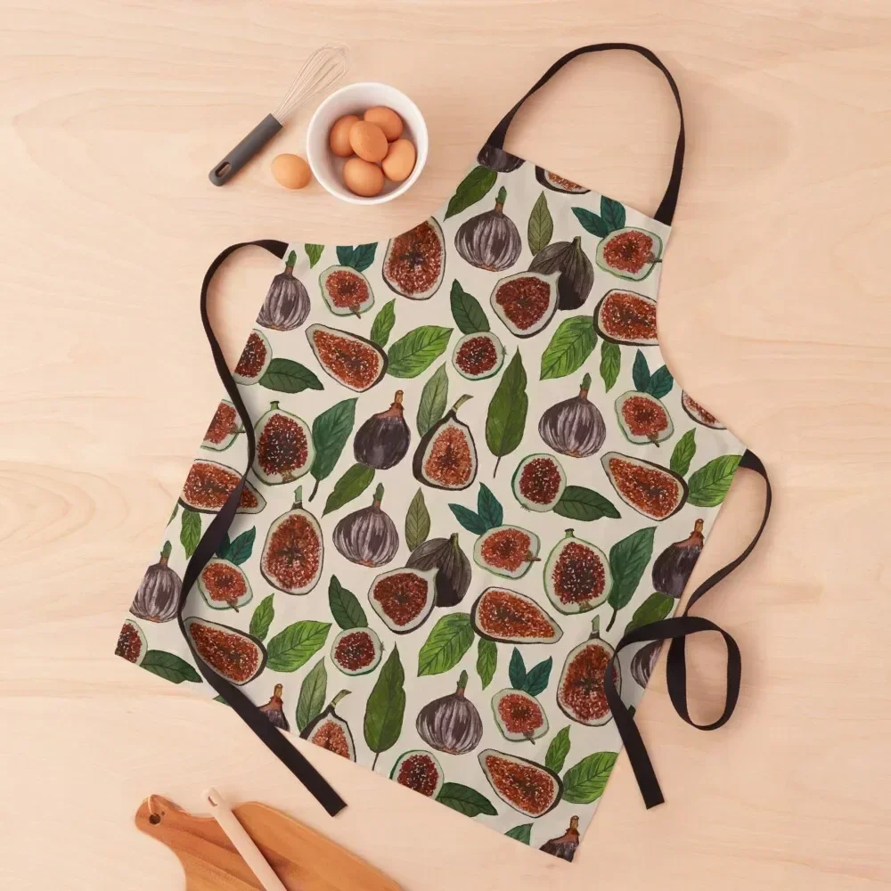 

Fig Pattern Apron Waterproof Kitchen For Women Restaurant Waterproof Chef Uniform Apron