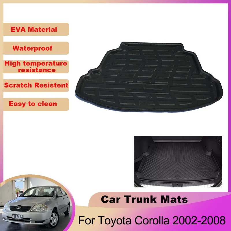 For Toyota Corolla Allex E120 E130 2008-2002 2003 2004 Car Trunk Mat Waterproof Protective Storage Pad Accessories EVA Material