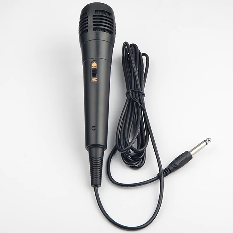 Micrófono Vocal dinámico con cable profesional para grabación de Karaoke, tubo de voz de 6,35mm/3,5mm