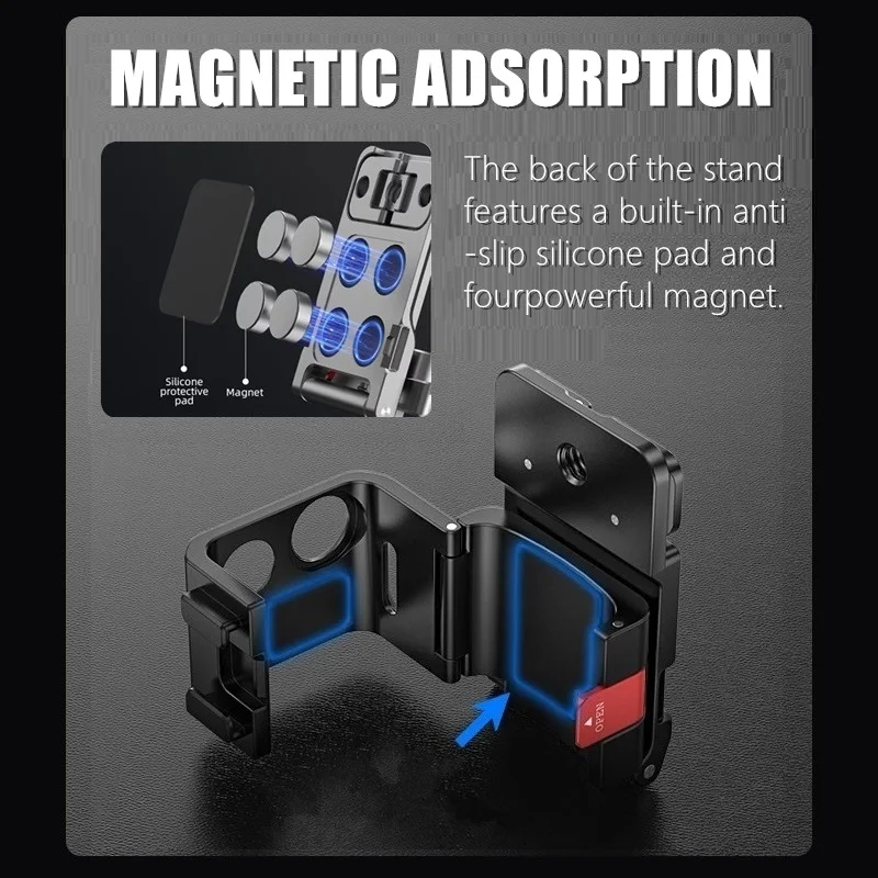 For DJI Osmo Pocket 3 Magnetic Expansion Bracket Angle Adjustable Camera Desktop Base Stand Holder Suction Cup Base Accessory