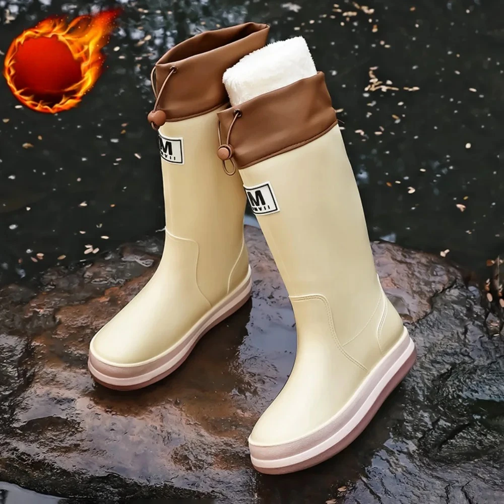 

Rain Boots Women Anti Slip2026 Trend Lightweight Soft Rain Shoes Outdoor Fishing Thick Sole Waterproof Shoes Fashion Comfy