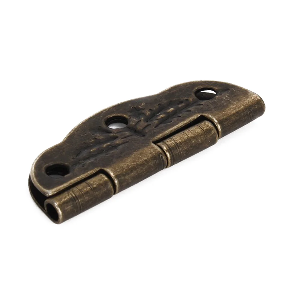 20 piezas Mini bisagras a tope Color bronce hierro duradero 30x21mm Ideal para joyería reparación almacenamiento gabinete bisagras puerta bisagra a tope