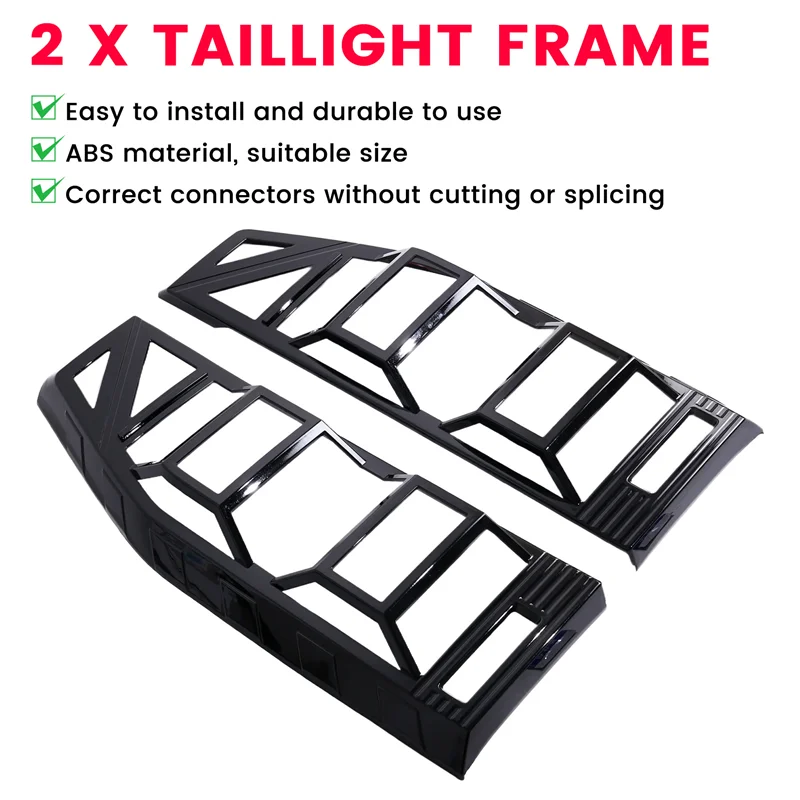 

NEW-Gloss Black Car Taillight Frame Lampshade Decoration For Chery JETOUR Traveler T2 2023 2024 Model
