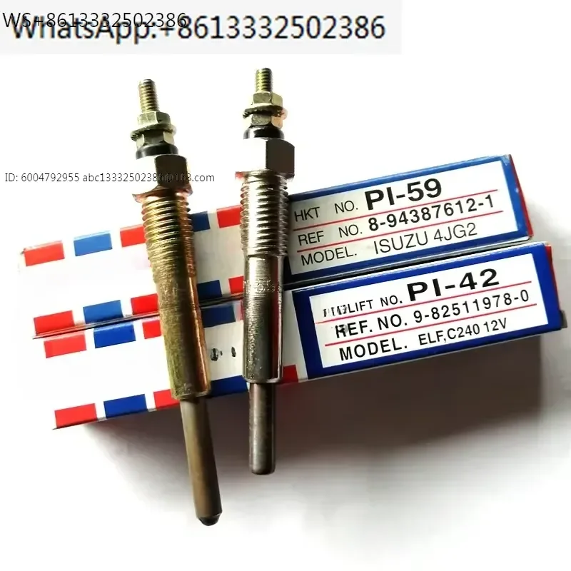 Forklift Glow Plug PI-42 PI-59 PM-79 PM-70 PN-123 PN-128 PN-135 PT-109 PT-103 C240 Complete models and specifications