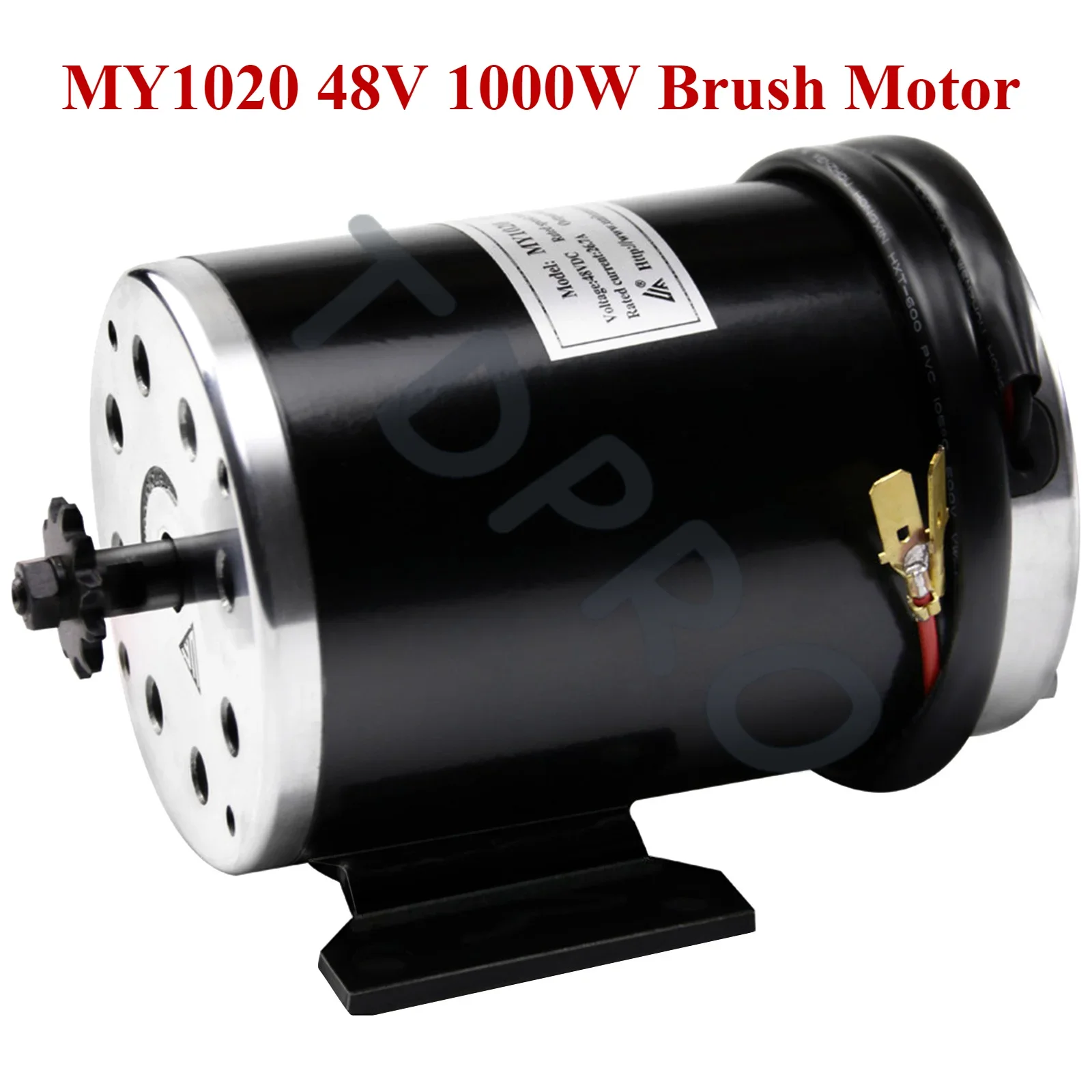 

TDPRO MY1020 48 В 1000 Вт щеточный двигатель 11 зубьев T8F 3000 об/мин для ATV Quad Brush Motor Байк GoKart