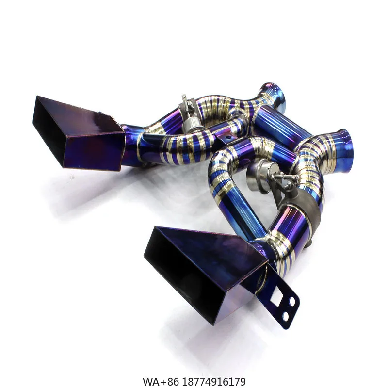 

Выхлопные трубы из титанового сплава для выхлопной трубы 650s 2014-2019 гг. с клапанами Выхлопная система автомобиля