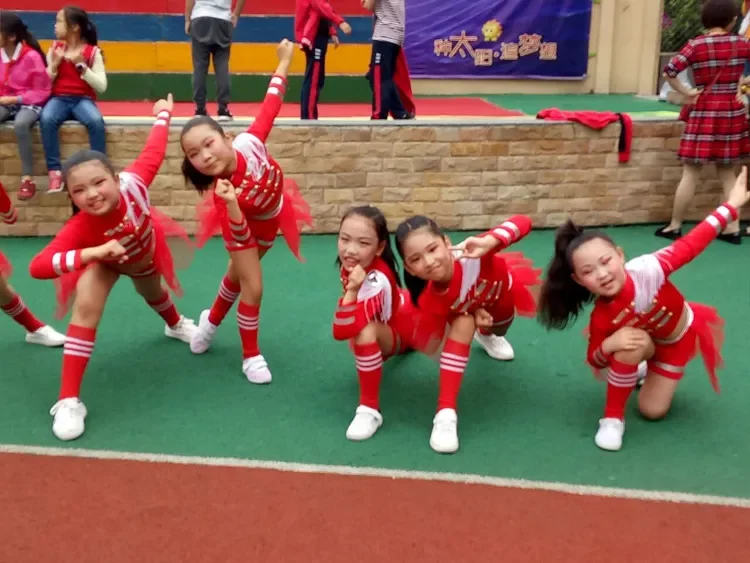 Suit Paillette Modern Dress Girl Cheerleading Clothes Children Stage Dancewear Kid Hip-Hop Hip Hop Jazz Dance Costume