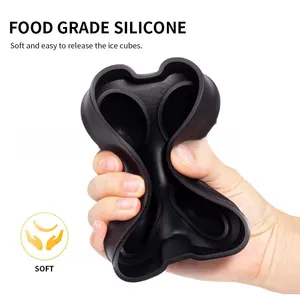 Große Würfelformen, Whisky -Eisformen, undcover rund, leicht zu füllen und zu entlassen, Werkzeuge zum Herstellen von Eisball, 4 Gitter, 8 Gitter 12 Hauptverkaufseis Formaluminium - №12