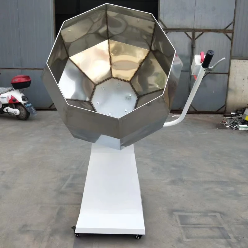 Customized Octagonal Drum Seasoning Machine Degree Rotating Mixing Design Uniform Seasoning Coating For All Kinds Of Snack Food