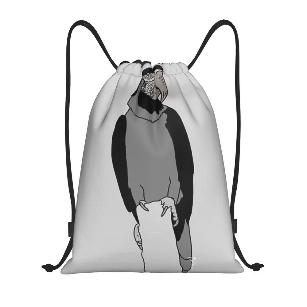 巾着袋収納ポータブルハンドバッグブラジルブルーコンゴウインコ食料品ショッピングショルダーバッグ折りたたみトラベルバッグ