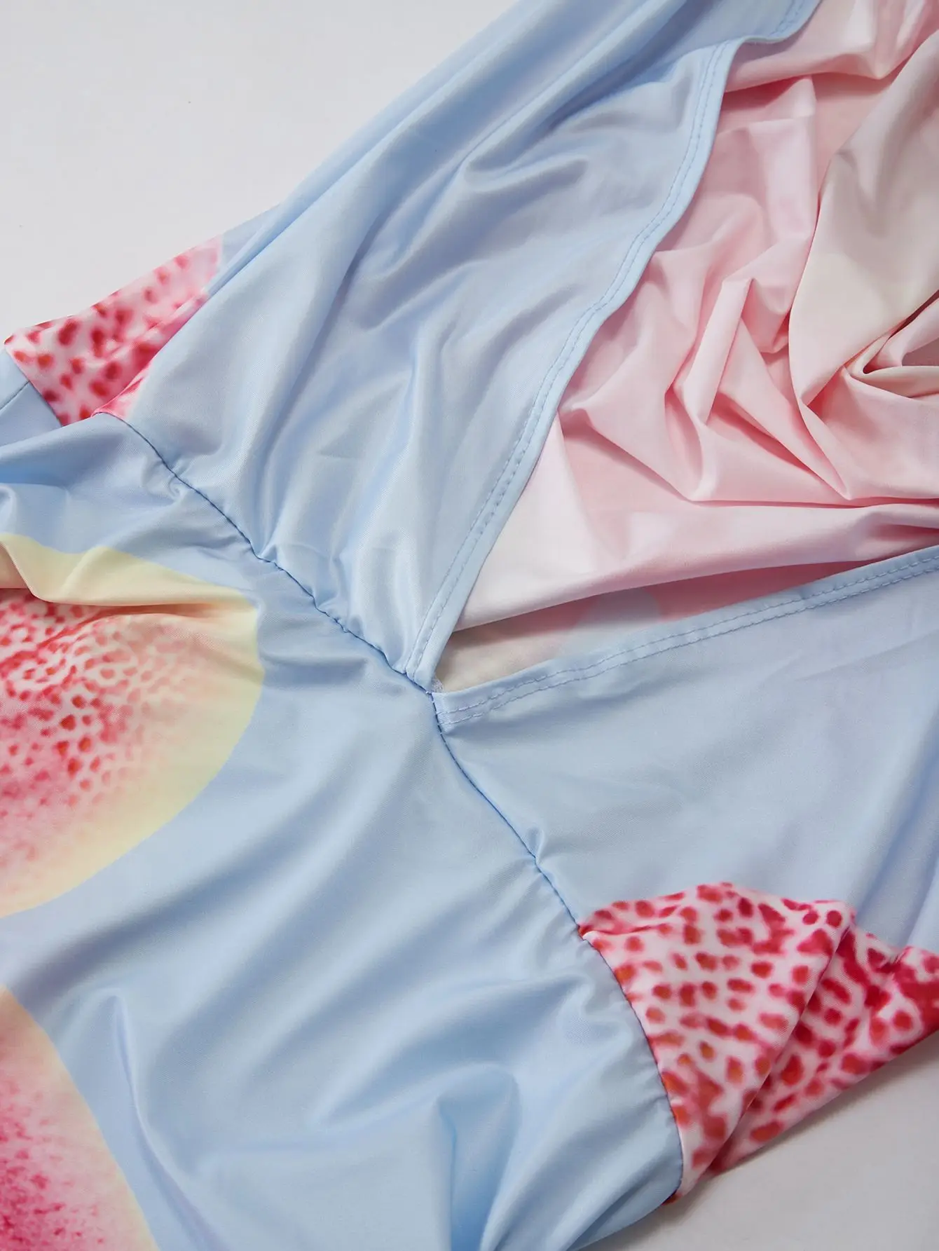 Sexy Minikleid mit tiefem V-Ausschnitt, offenem Rücken, rosa-rotem Farbverlauf und Neckholder-Ausschnitt, ärmelloses A-Linien-Cocktailkleid für Damen, Dropshipping – Detail 11