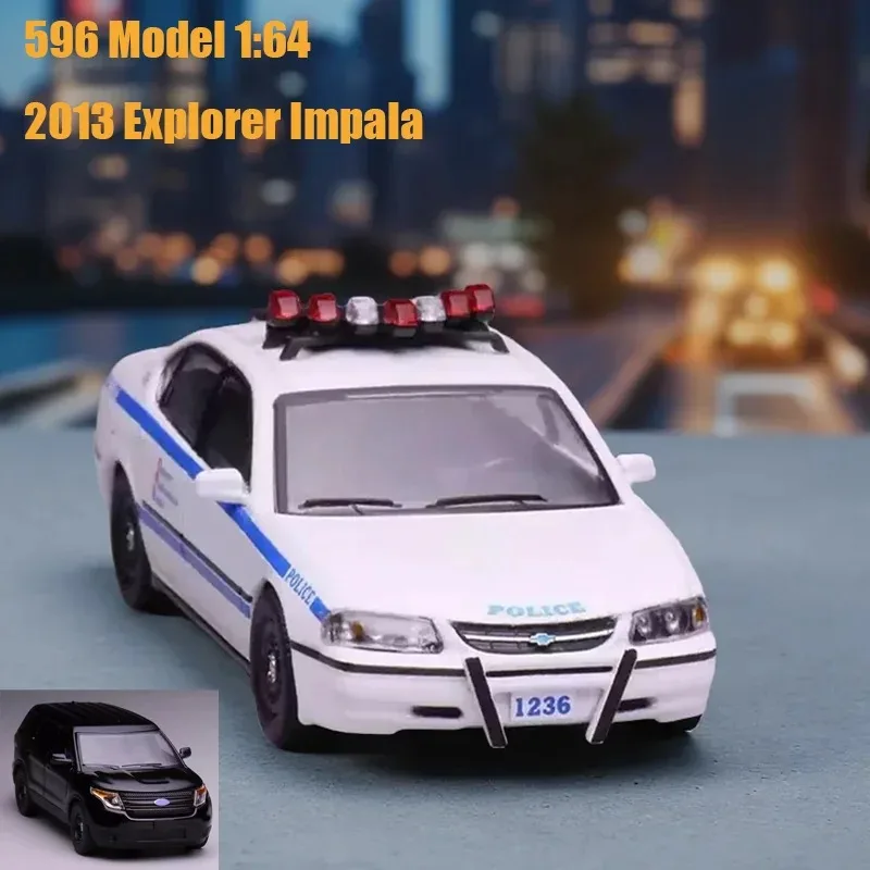 596 Model 1:64 Scale 2013 Explorer Impala Alloy Car Model Static Decoration Collectibles Gift Toys