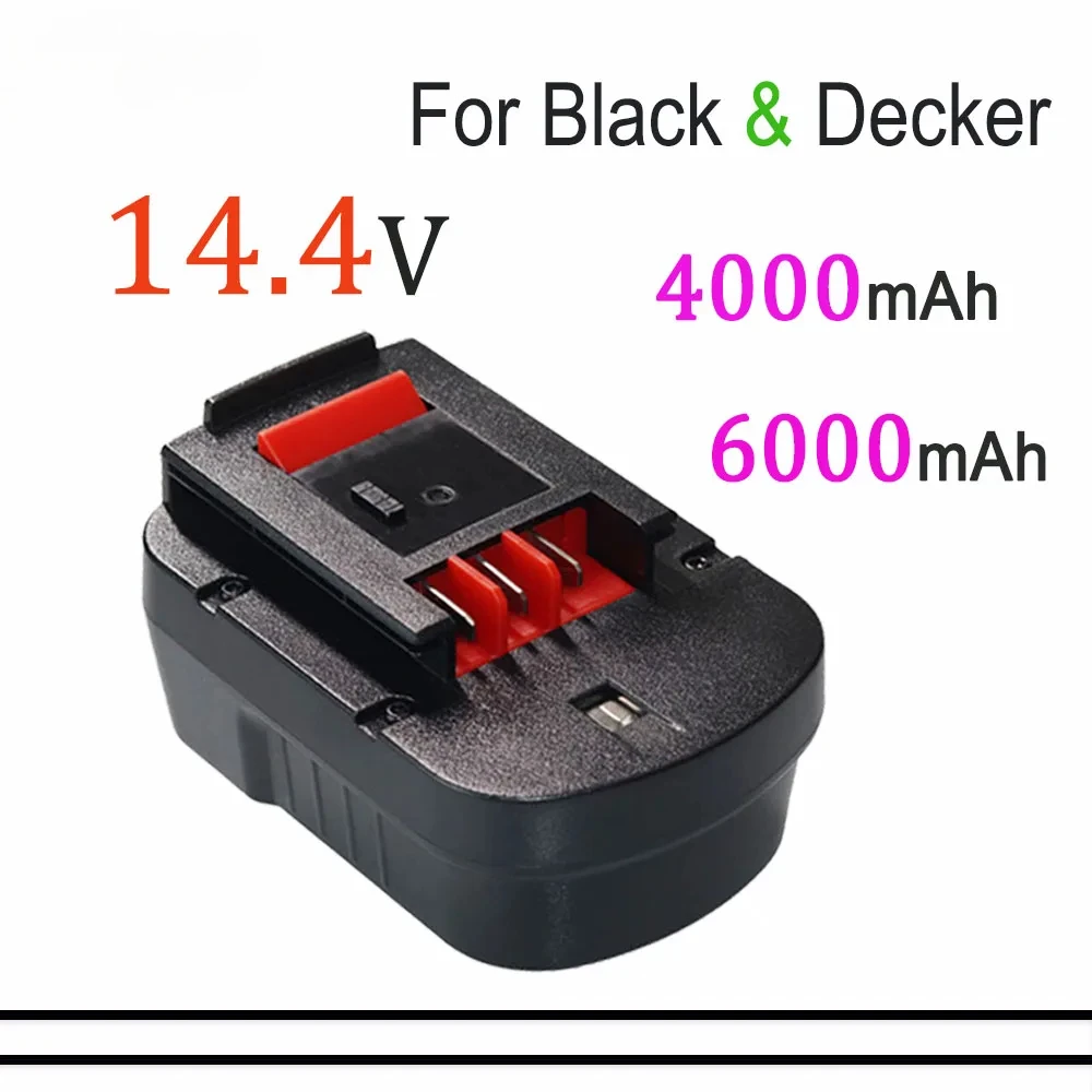 For Black & Decker 14.4 V 4000/6000mAh Tool Battery, Compatible A18 A1718 A18NH HPB18 HPB18-OPE FS1800CS FS1800D FS180 FS18ID