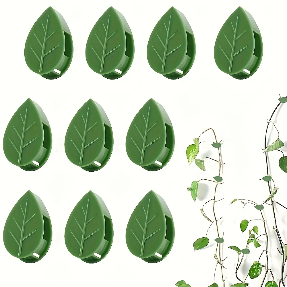 10Pcs Self-Adhesive Vine Wall Clips, Durable Plant Fixing Holder, Practical Garden Organizer Tool for Climbing Vine Arrangement