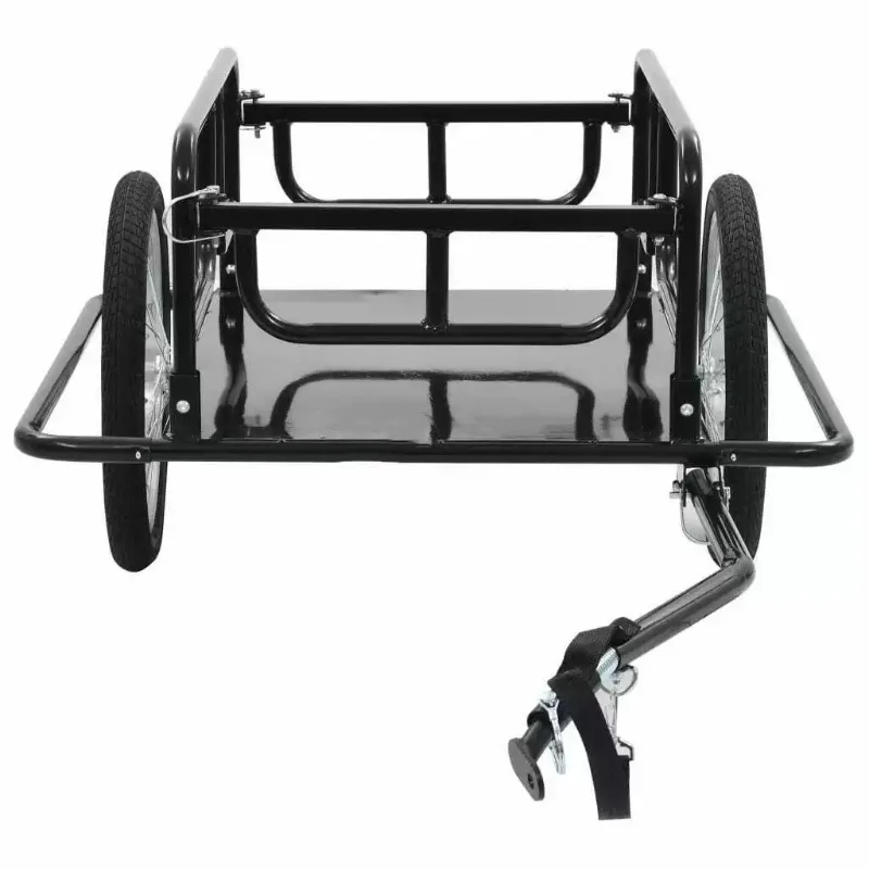 Heavy Duty Bicycle Wagon Cart,  Folding Groceries Hauler with Safe Hitch System 1pcs