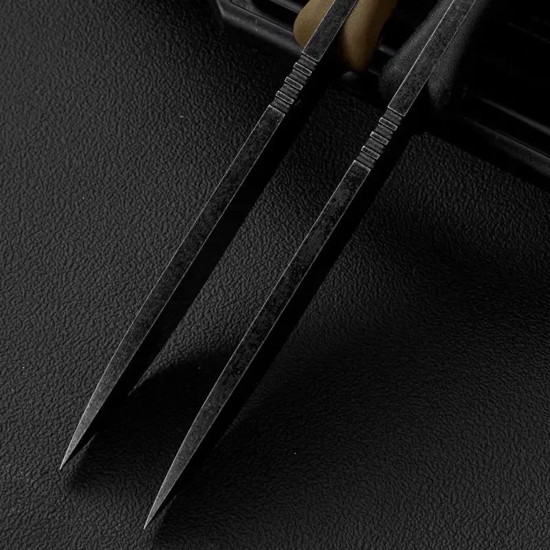 Nuevo cuchillo recto para acampar al aire libre, cuchillo de autodefensa, montañismo de supervivencia, cuchillo de exploración, EDC, con funda K