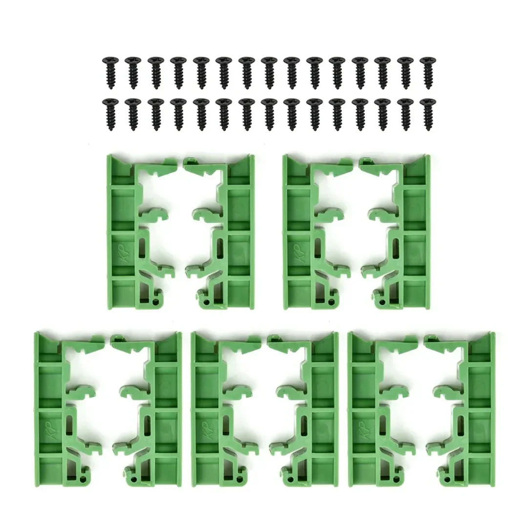 10pcs/set DRG-01 DIN 35 Rail Adapter Circuit Board Mounting Bracket Replacements Parts Power Tools Accessories