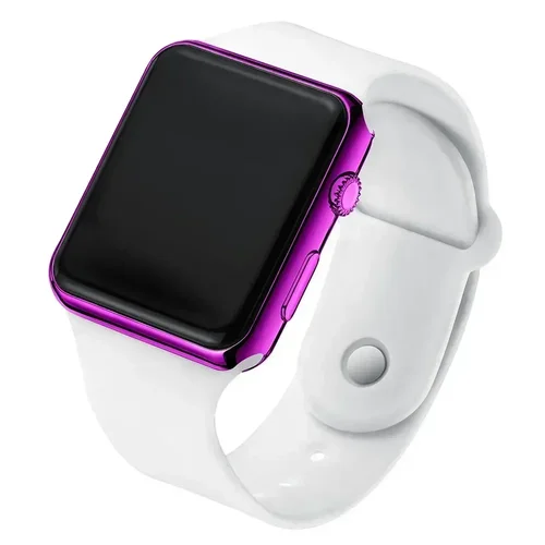 Relojes digitales para mujeres y hombres, reloj de pulsera deportivo LED cuadrado electrónico, reloj femenino de silicona Simple informal a la moda, reloj para mujer
