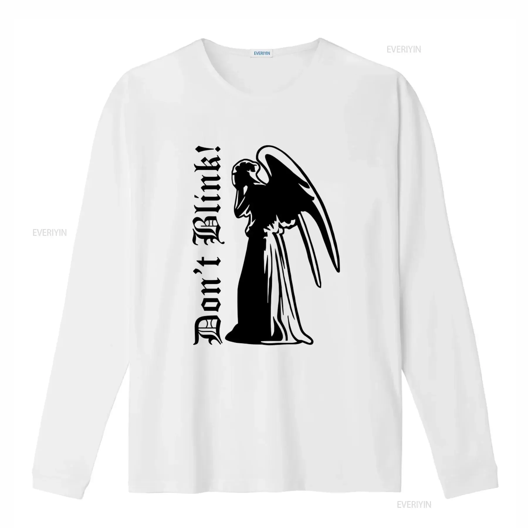 Don't Blink Weeping Angels T Shirt The Doctor Inspired Gothic Design for Men and Women vintage Washed graphic homme streetwear