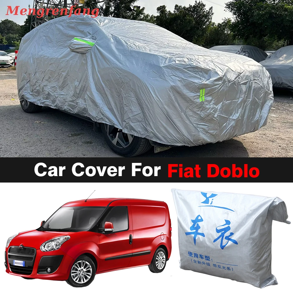 

Full Car Cover For Fiat Doblo Panorama Ratico Outdoor Anti-UV Sun Shade Snow Rain Dust Protection Cover