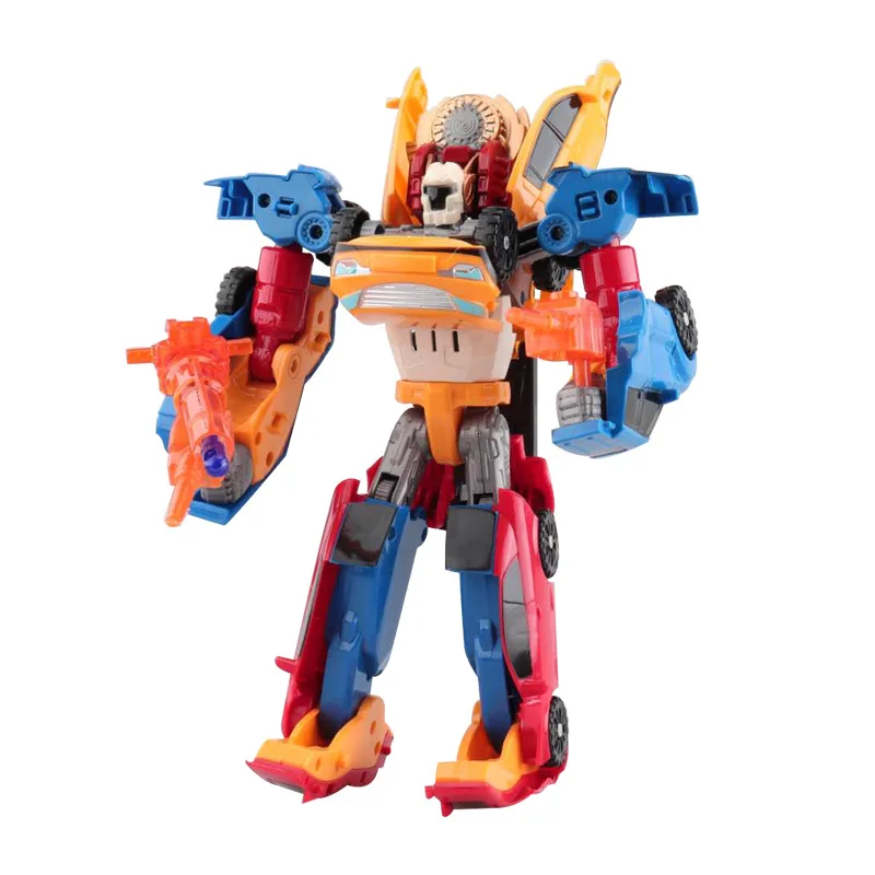 Brinquedo transformador de robô de carro modelo 3 em 1, figura de ação transformadora legal, ideal para brincadeiras e coleção de crianças