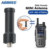 ABBREE Mini Antenna SMA-Female UHF 400-470MHz Two Way Radio Replacement Walkie Talkie Antenna For Baofeng BF-888S UV5R Quansheng