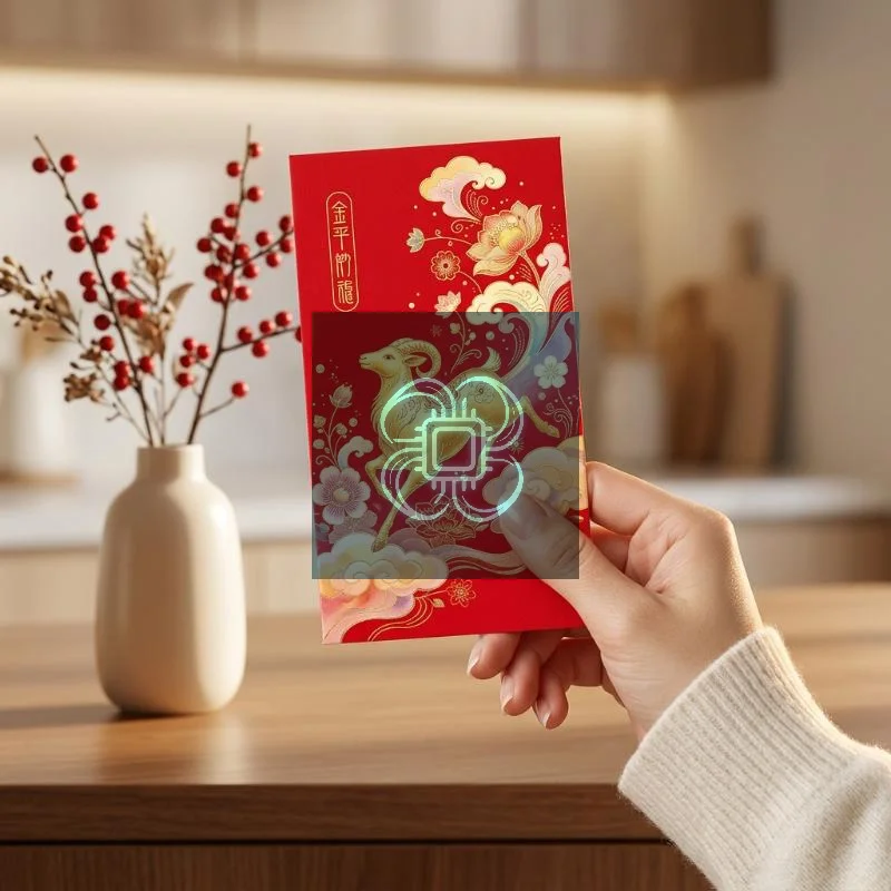 6Pcs 2027 Year of the Goat Red Envelopes, Chinese Lucky Money Pockets, Spring Festival Blessing Gift Lunar New Year Decor