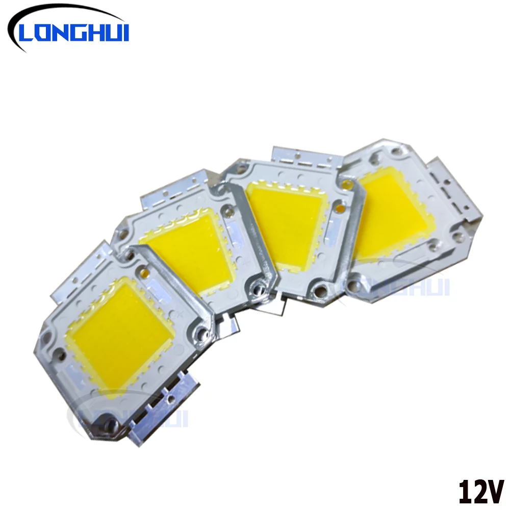 

Мощный светодиодный COB-чип 20W 30W 50W, чисто белый SMD-диод, 12В постоянного тока, для наружного освещения фабрик, теплого/холодного освещения, LED-проектов