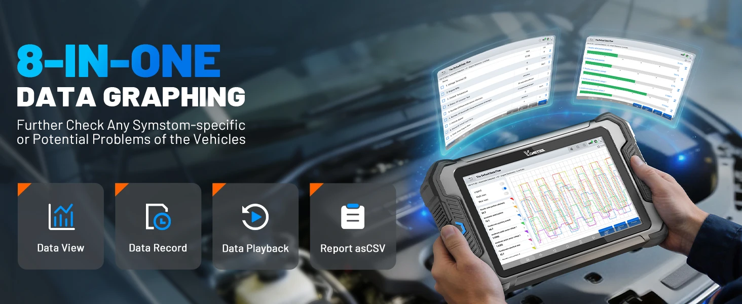 VDIAGTOOL VD80BT LITE OBD2 Scanner All Systems Automotive Diagnostic Tool Bidirectional Scanner 28+ Resets FCA&DOIP ECU Coding