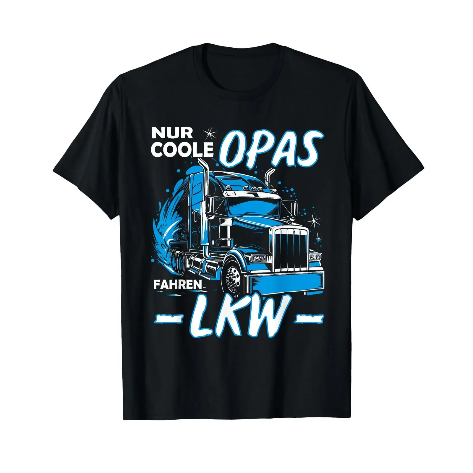Father's Day T Shirt with German Text Nur coole Grandpa Language black vintage Washed fashion Casual Soft Stylish Slightly