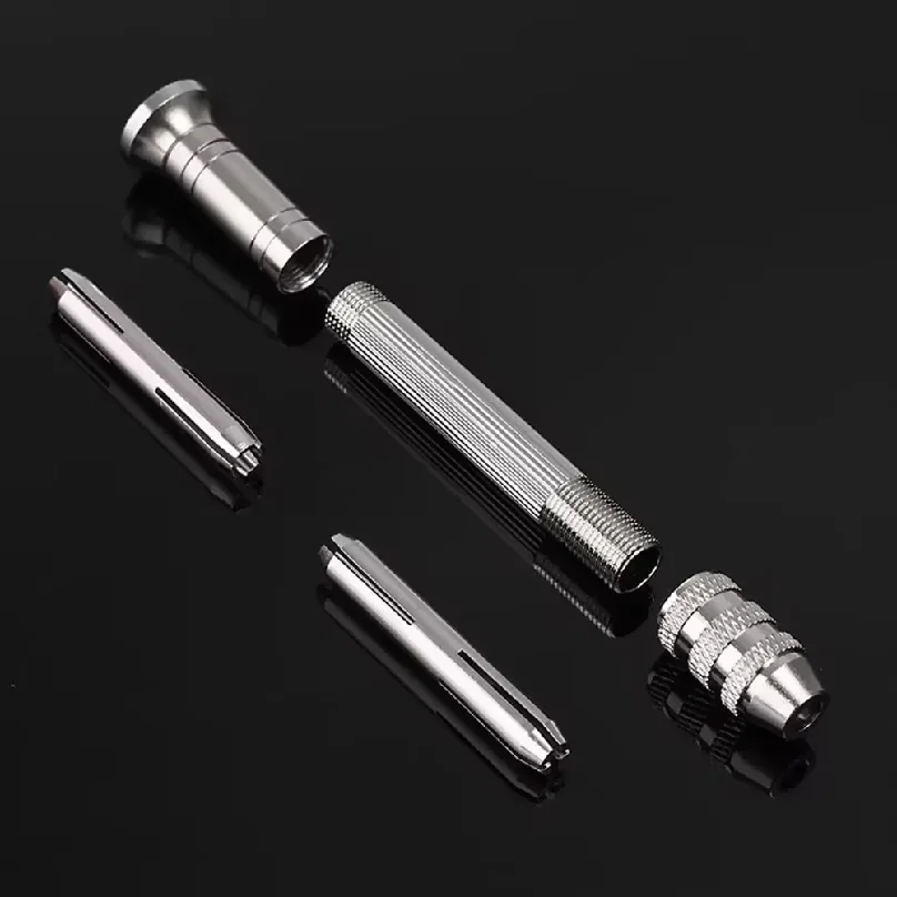 0.8-3.0mm Mini Hand Drill Woodworking Tools Drilling Rotary Tool Manual Twist Drill Bit Watchmaker Pin Vice Watch Repair Tools view 4