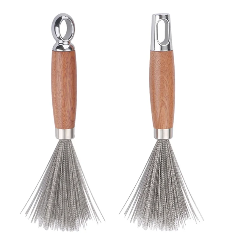 

Y42A-Stainless Steel Pot Brush Stainless Steel Heavy Duty Dish Brush Pot Scrubber Efficient Rust-Proof Kitchen Cleaning