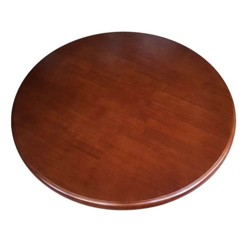 

Hotel round surface, household transfer table, simple large solid wood dining table