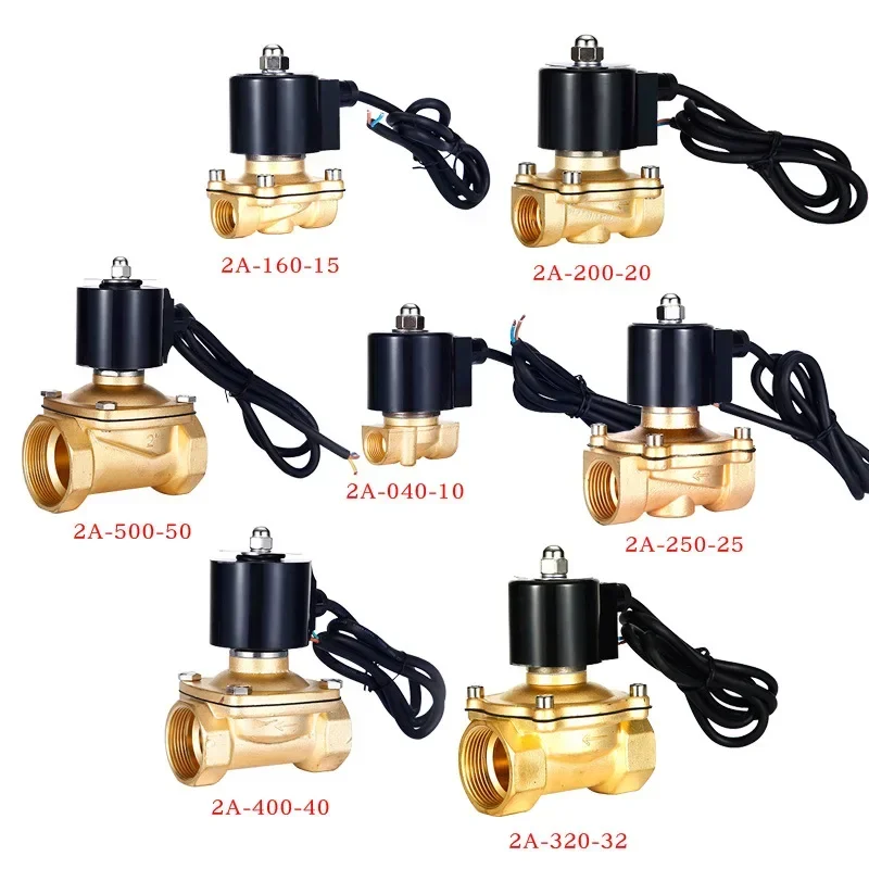 

2A IP68 Waterproof Dn40 1 1/2" Normally Close Stainless Steel 304 Brass Diaphragm Water Solenoid Valve