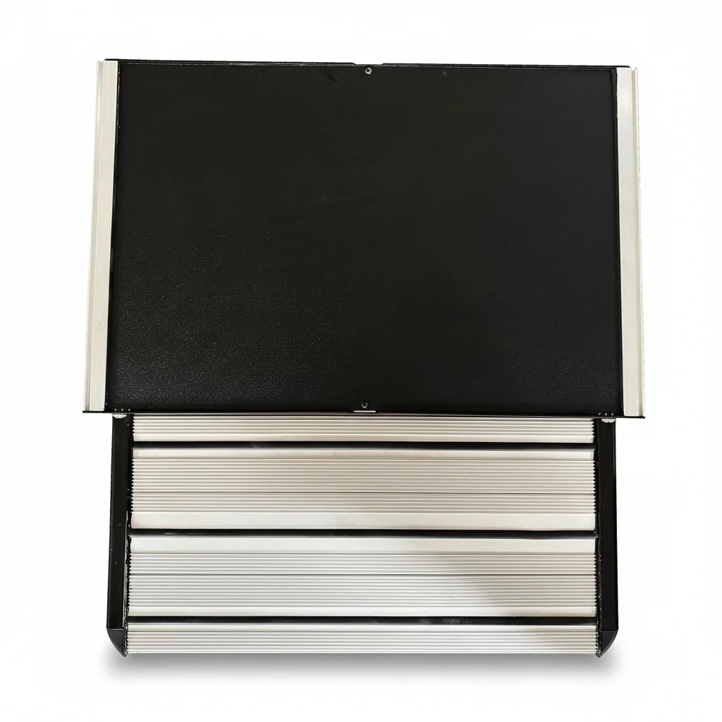 Aluminum RV Step with 200KG Load Capacity, Manual Slide Out Step, 550x210mm Anti-Slip Folding Step, Camper Caravan MPV Entry