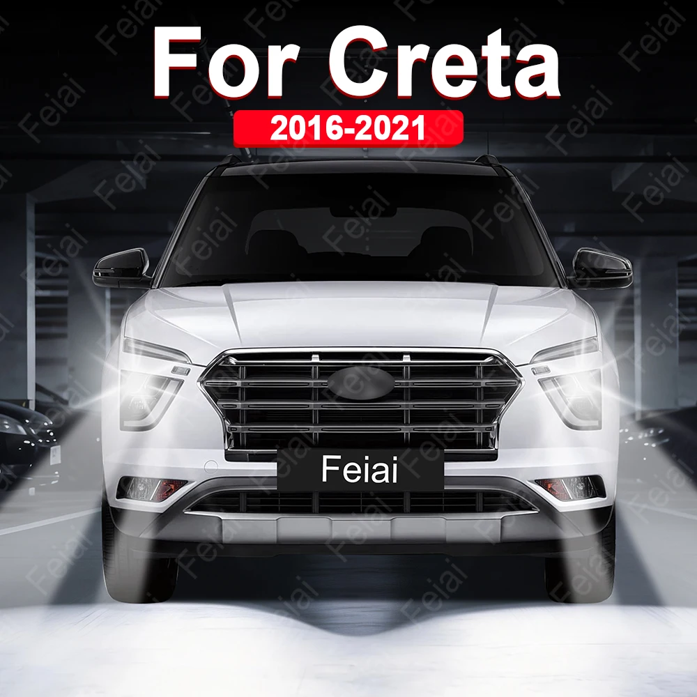 

LED Headlight Bulbs For Hyundai Creta Accessories 2016 2017 2018 2019 2020 2021 Creta Headlights Auto Headlamps Super Bright LED