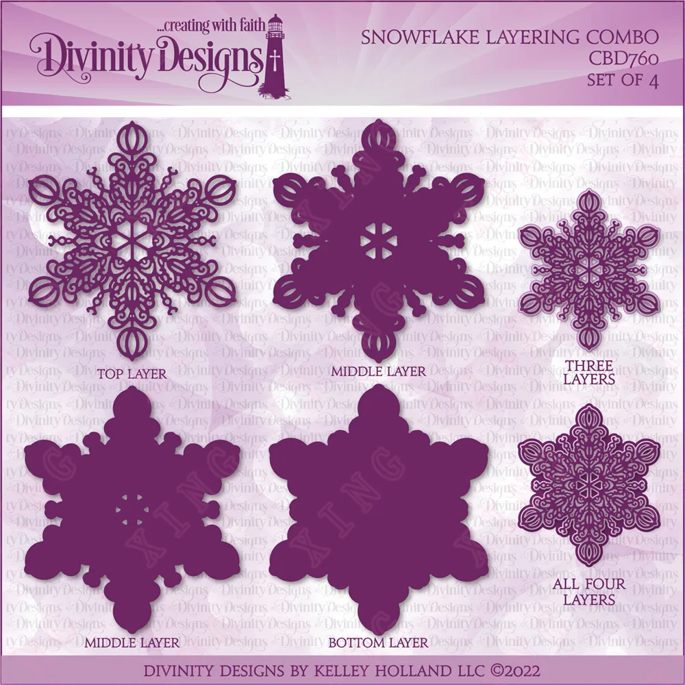 

Arrival Newest Metal Cutting Dies Scrapbook Diary Decoration Embossing Template Diy Handmade Craft Snowflake Layering Combo Dies