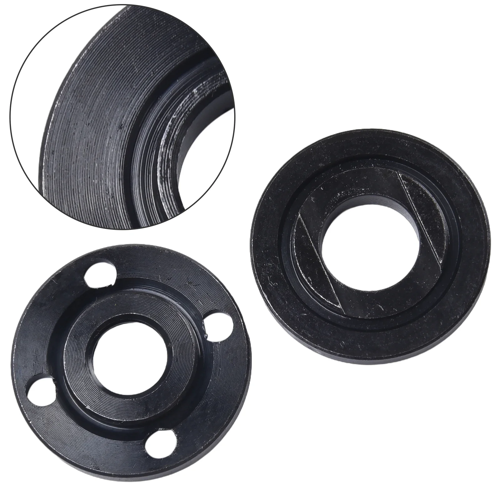 22222222Replacement Angle Grinder Metal Pressure Plate Inner Outer Flange Nut Set Tools For Angle Grinder Power Tool Accessories