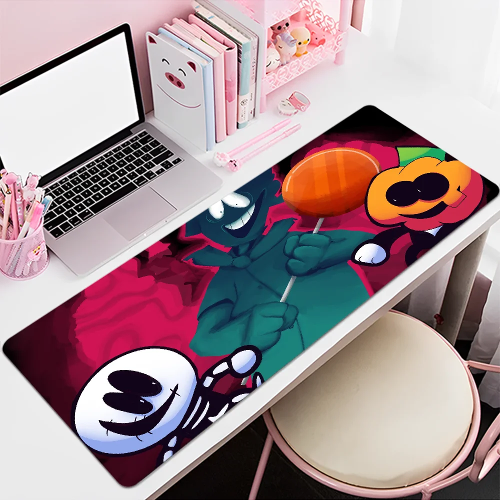 S-spooky-monthS Mousepad INS Tide Large Office Computer Desk Mat Table Keyboard Big Mouse Pad Laptop Cushion Girls Bedroom