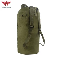 YAKEDA 70L Tactical Camping Backpack Waterproof Hiking Bag Outdoor Sports Travel Bucket Round Trekking Rucksack