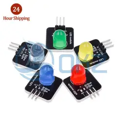 2pcs DC 3.3v-5v 10mm light-emitting module led sensor LED indicator light-emitting tube module for arduino