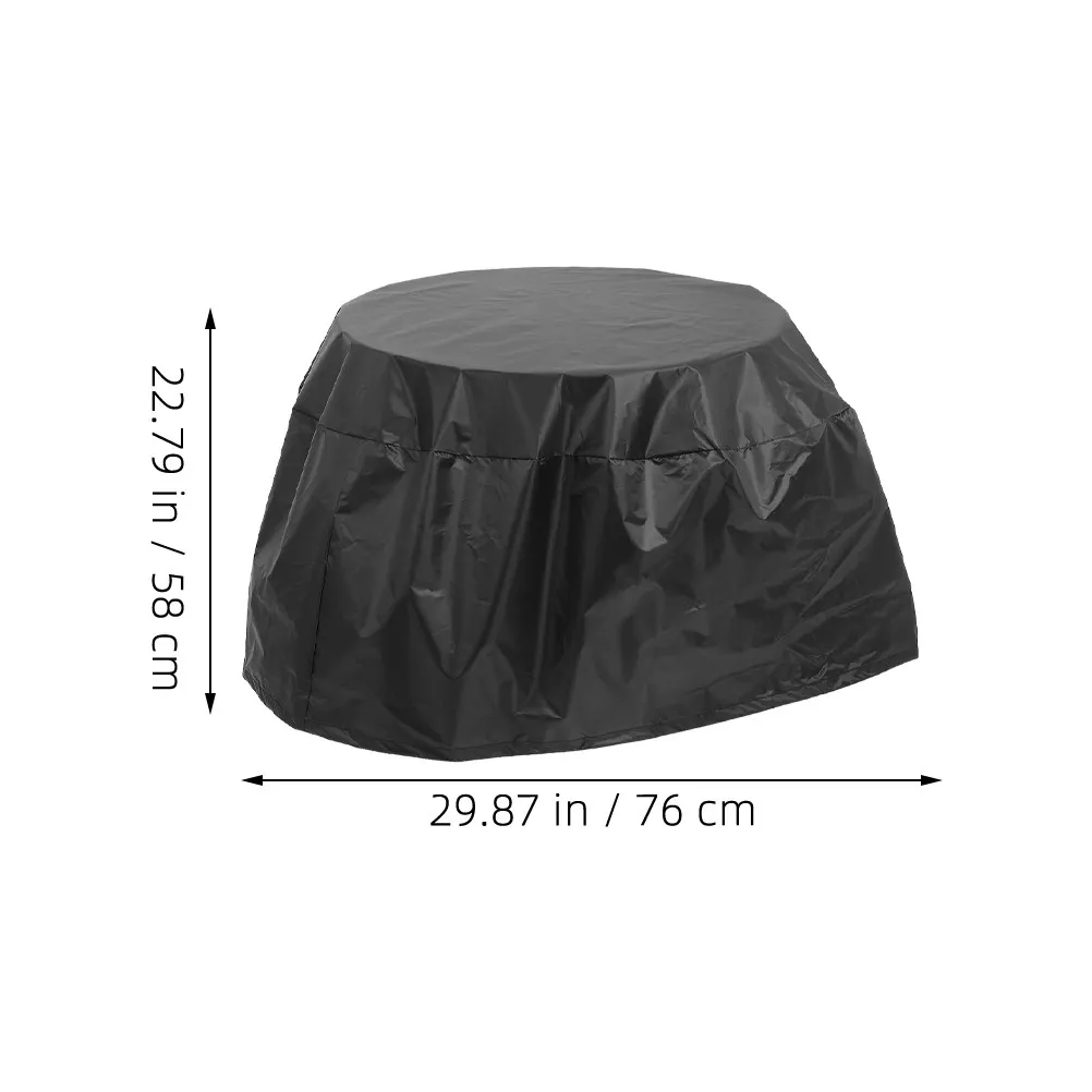 210D Waterproof Bbq Grill Cover Heavy Duty Round Outdoor Protector Camping Patio Weatherproof Grill Cooking view 5