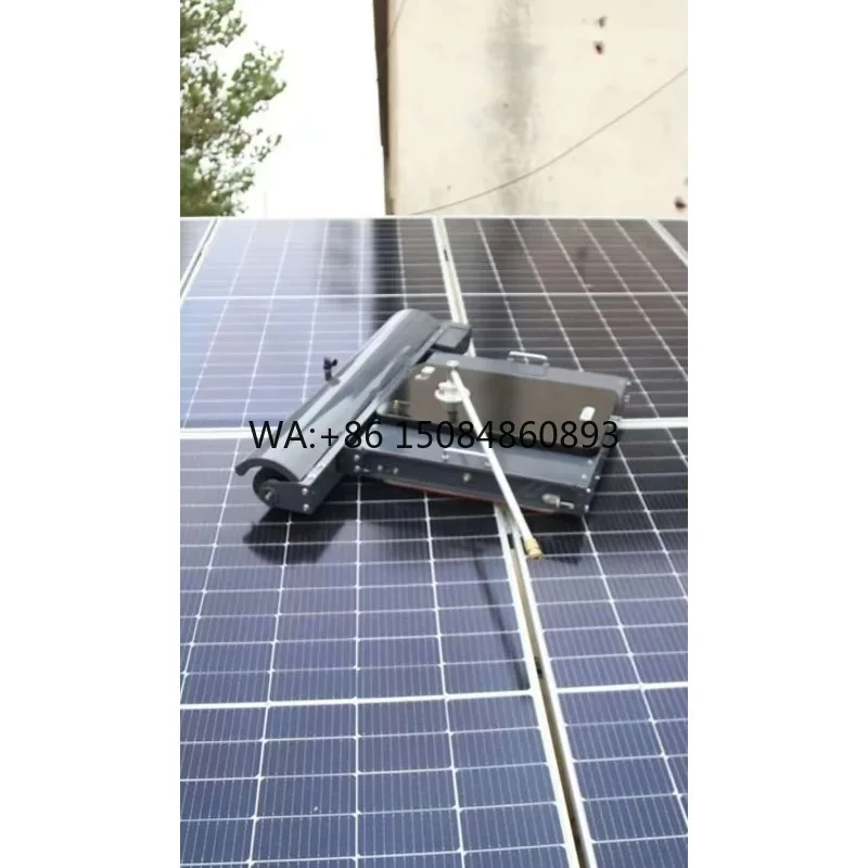 Tracked Remote PV Washer, Wet Dry Switchable Design, Stable Walking Cleansing Gear for Large Solar Power Stations