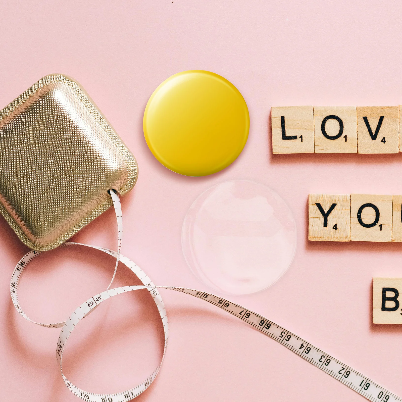 60Pcs Badge Protective Sleeves High Transparency Thick Clear Covers Shockproof Badge Holder Case for Enamel Pins Button Pins